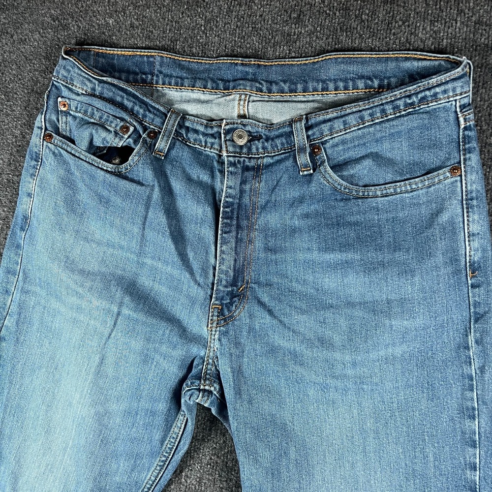 Levi's 511 Jeans‎ Mens 36x29 Blue Denim Cotton Mid Rise Slim Fit Straight Leg